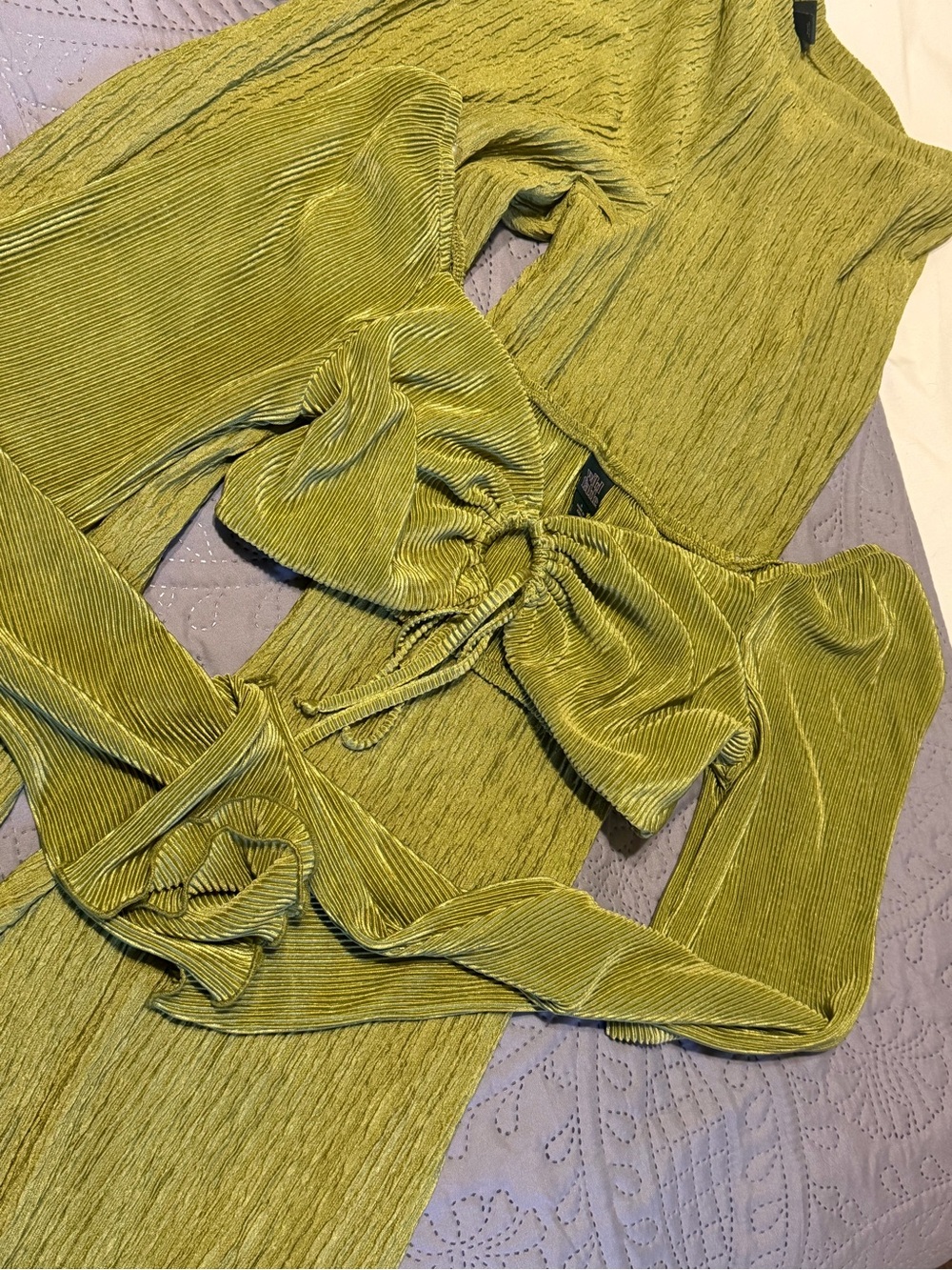 Target Olive Green Ribbed Jumpsuit